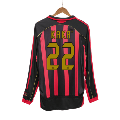 Koszulka piłkarska retro z długim rękawem AC Milan 2006/07 domowa KAKA' #22 - Kibula