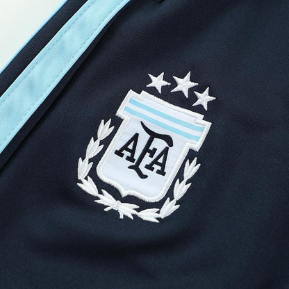 Męski dres treningowy z bluzą rozpinaną Argentyna 2026 granatowy