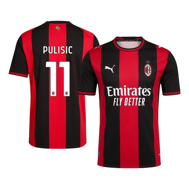 Koszulka piłkarska w wersji zawodniczej AC Milan 2026/27 domowa PULISIC #11