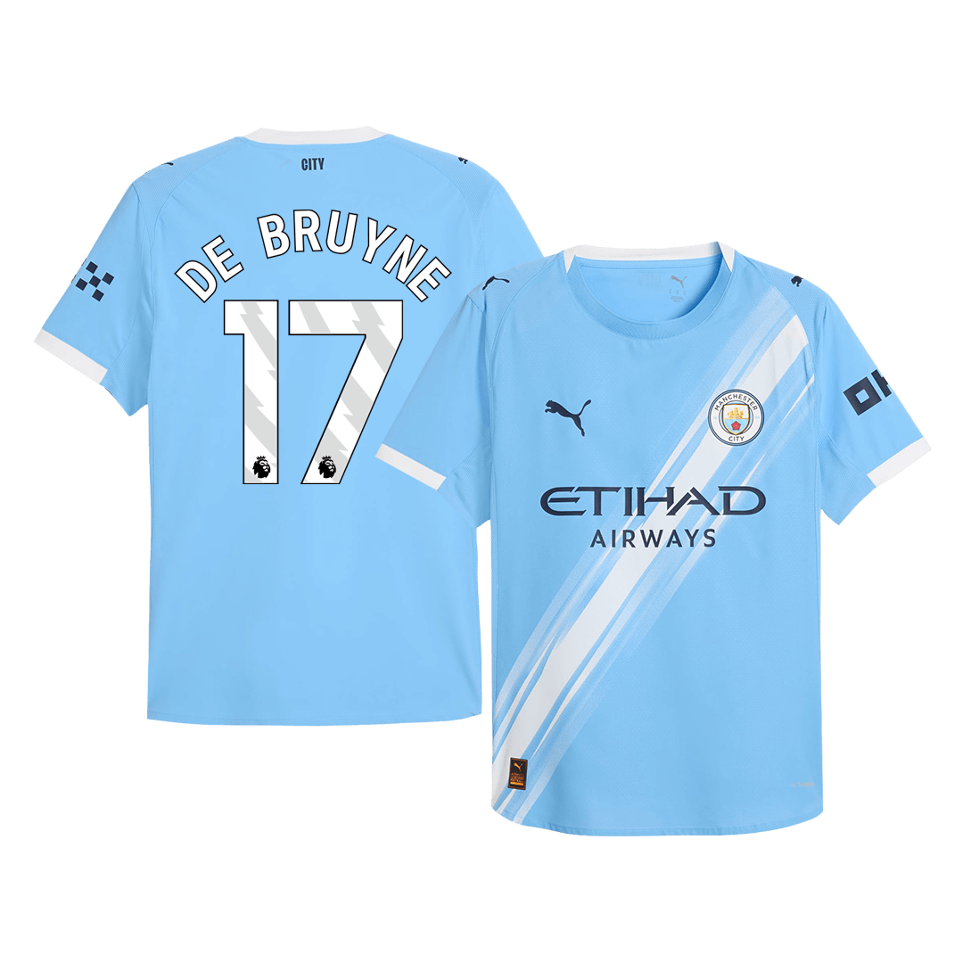 Koszulka piłkarska w wersji zawodniczej Manchester City 2025/26 domowa DE BRUYNE #17