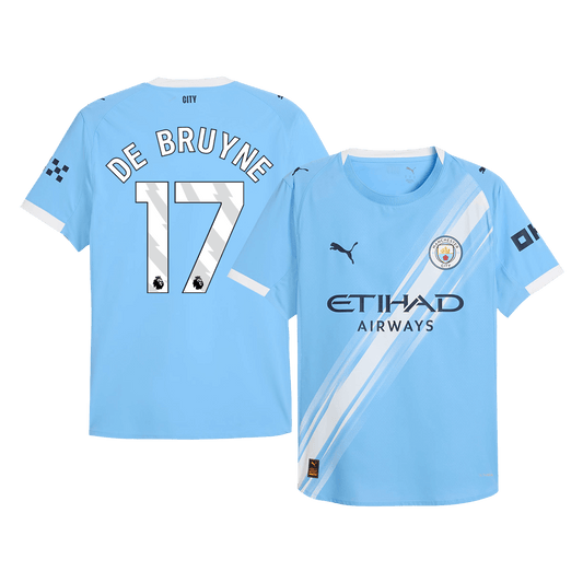 Koszulka piłkarska w wersji zawodniczej Manchester City 2025/26 domowa DE BRUYNE #17