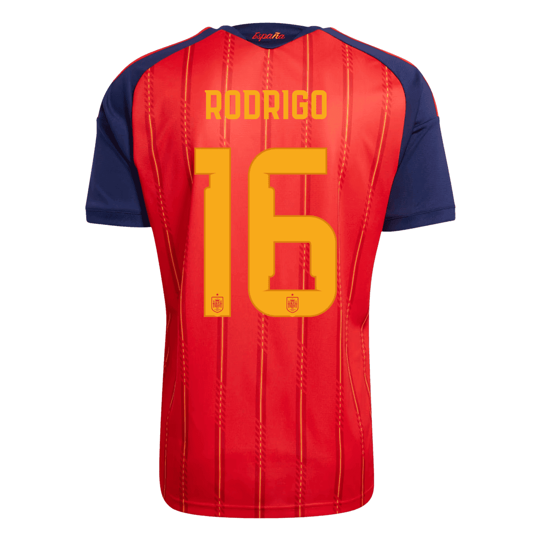 Koszulka piłkarska w wersji zawodniczej Hiszpania Mundial 2026 domowa Champion Edition RODRIGO #16