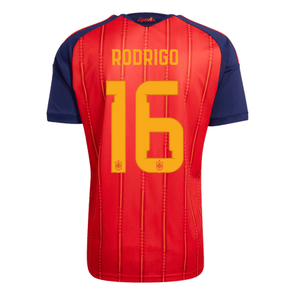 Koszulka piłkarska w wersji zawodniczej Hiszpania Mundial 2026 domowa Champion Edition RODRIGO #16