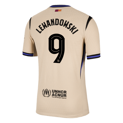 Koszulka piłkarska w wersji zawodniczej FC Barcelona UCL 2025/26 wyjazdowa LEWANDOWSKI #9 - Kibula