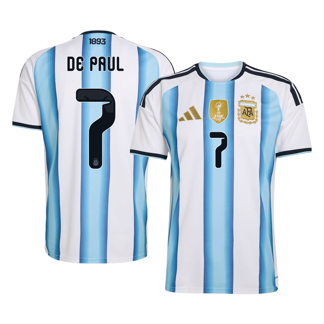 Koszulka piłkarska Argentyna Mundial 2026 domowa DE PAUL #7