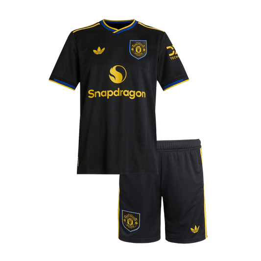 Dziecięcy zestaw piłkarski Manchester United 2025/26 trzeci