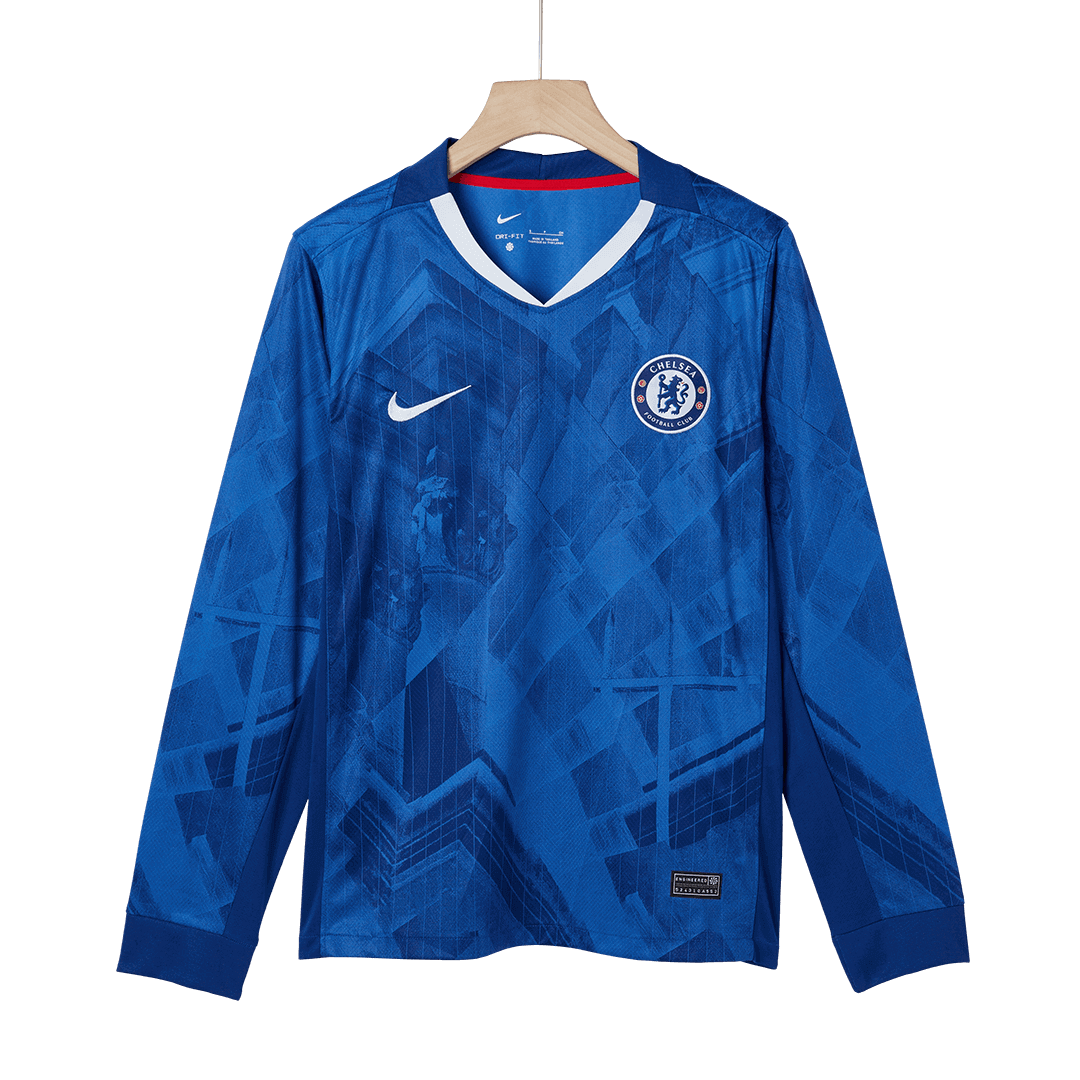 Koszulka piłkarska z długim rękawem Chelsea 2025/26 domowa - Kibula