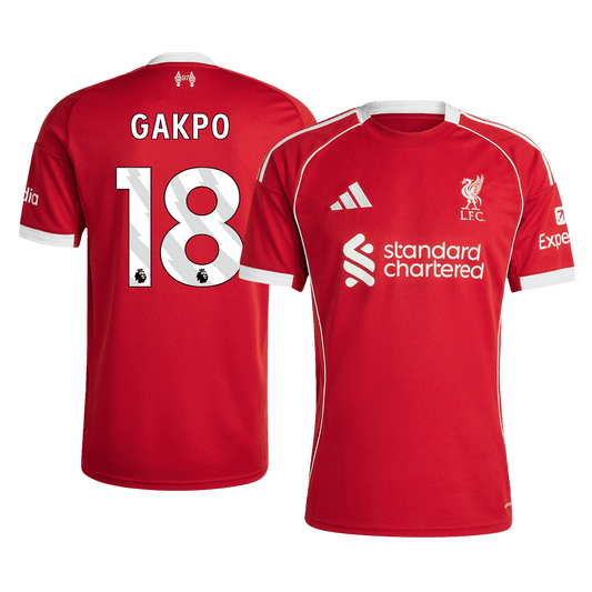 Koszulka piłkarska Liverpool 2025/26 domowa GAKPO #18