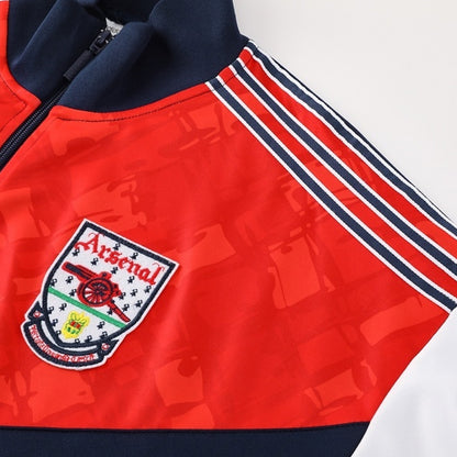 Kurtka treningowa Arsenal 2025/26 granatowo-czerwona - Kibula