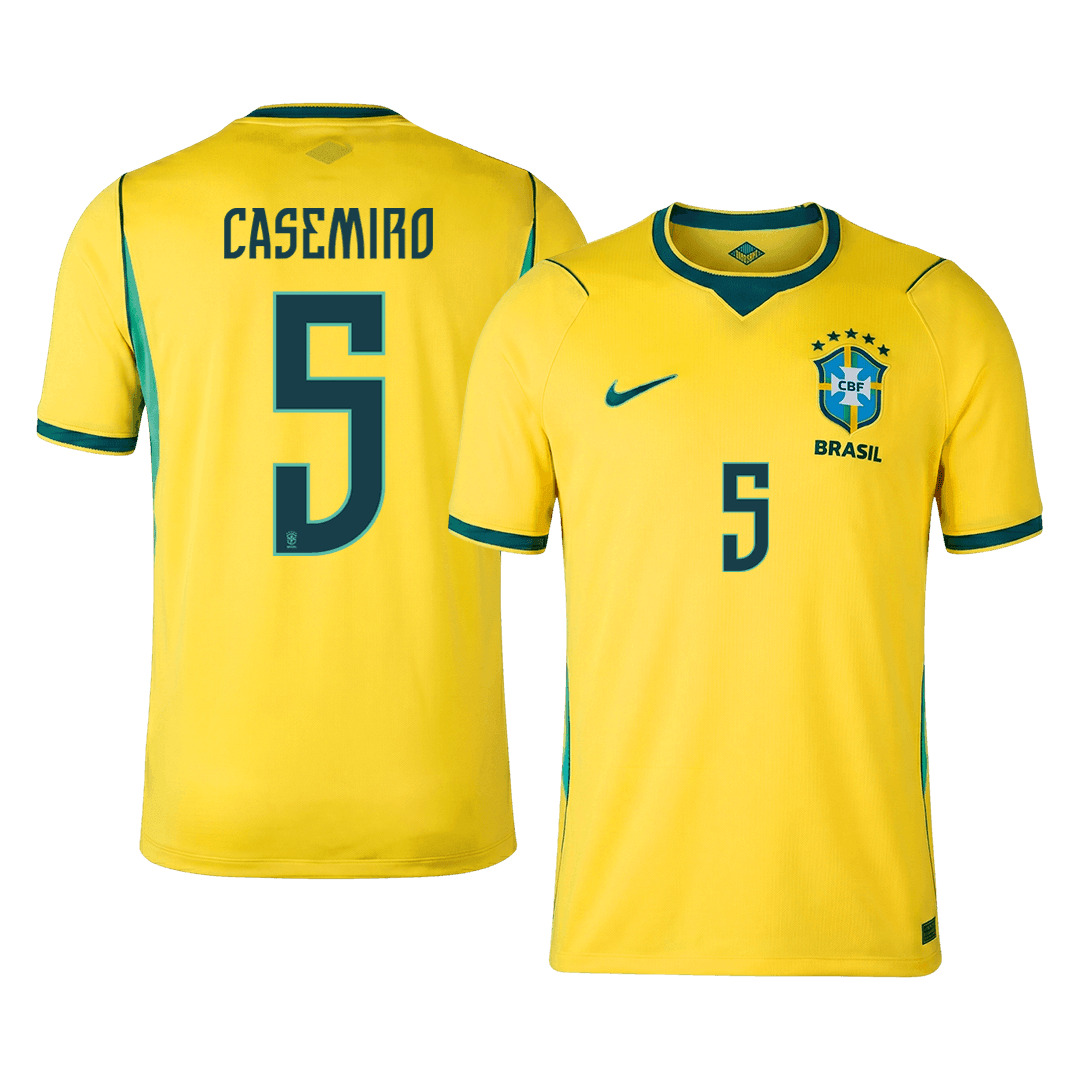 Koszulka piłkarska Brazylia Mundial 2026 domowa CASEMIRO #5