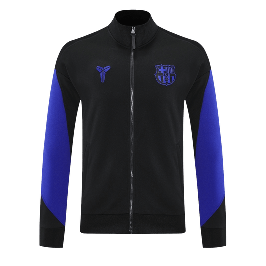 Kurtka treningowa FC Barcelona 2025/26 czarno-fioletowa - Kibula