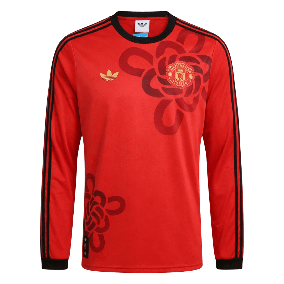 Koszulka piłkarska z długim rękawem Manchester United CNY 2025/26