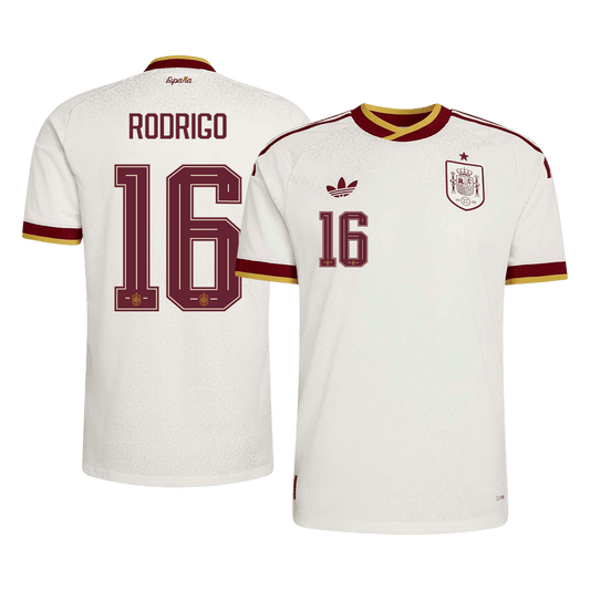 Koszulka piłkarska w wersji zawodniczej Hiszpania Mundial 2026 wyjazdowa RODRIGO #16