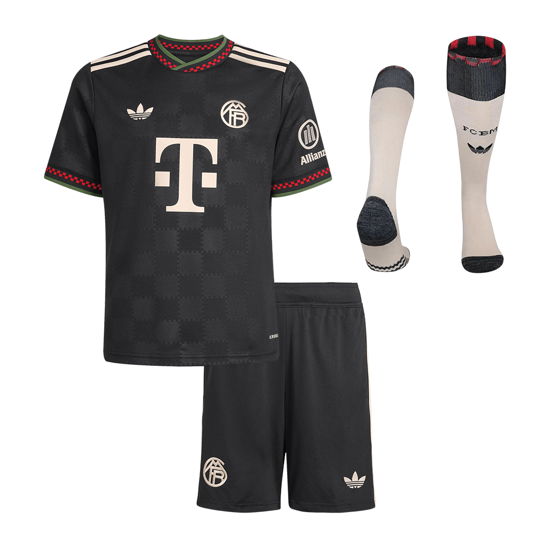 Dziecięcy pełny zestaw piłkarski Bayern Monachium 2025/26 trzeci - Kibula