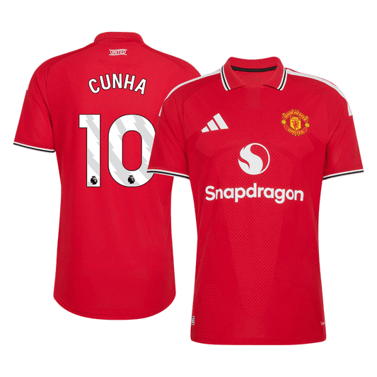 Koszulka piłkarska w wersji zawodniczej Manchester United 2026/27 domowa CUNHA #10