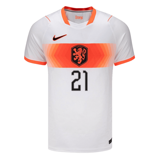 Koszulka piłkarska Holandia Mundial 2026 wyjazdowa F.DE JONG #21