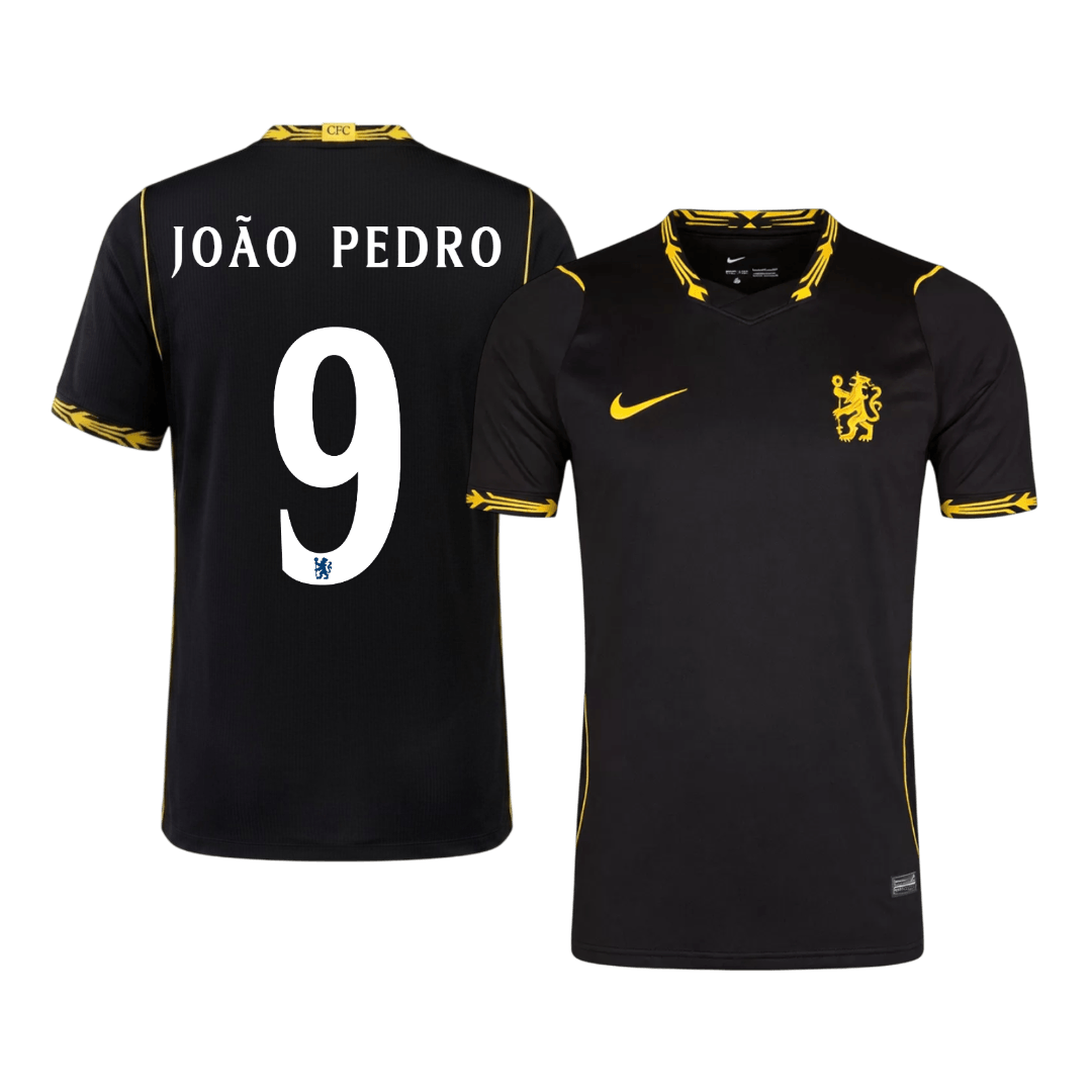Koszulka piłkarska Chelsea UCL 2026/27 wyjazdowa JOÃO PEDRO #9