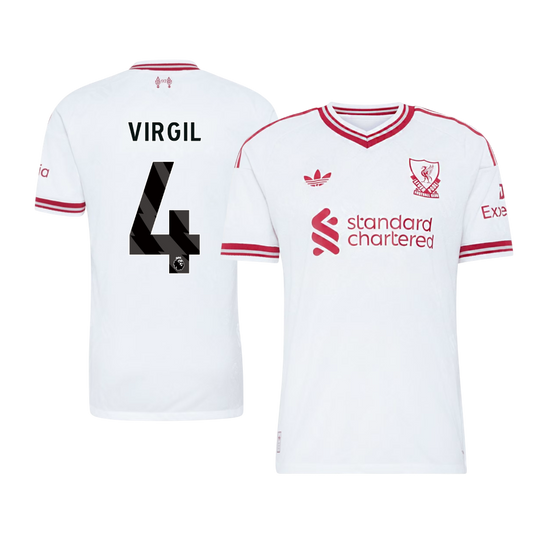 Koszulka piłkarska w wersji zawodniczej Liverpool 2026/27 wyjazdowa VIRGIL #4