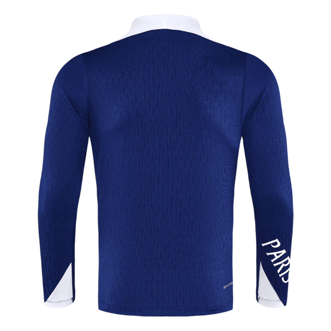 Męski dres treningowy z bluzą rozpinaną PSG 2025/26 granatowy
