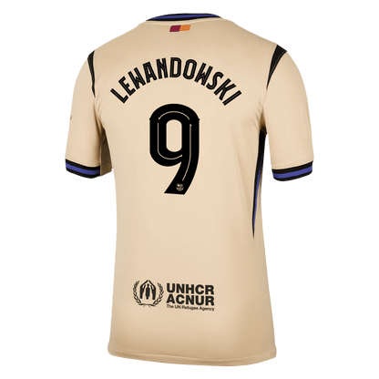 Koszulka piłkarska FC Barcelona UCL 2025/26 wyjazdowa LEWANDOWSKI #9 - Kibula