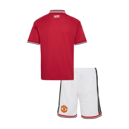Dziecięcy zestaw piłkarski Manchester United 2026/27 domowy