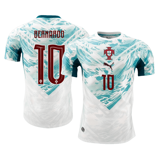 Koszulka piłkarska w wersji zawodniczej Portugalia Mundial 2026 wyjazdowa BERNARDO #10