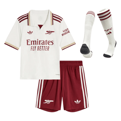 Dziecięcy pełny zestaw piłkarski Arsenal 2025/26 trzeci - Kibula