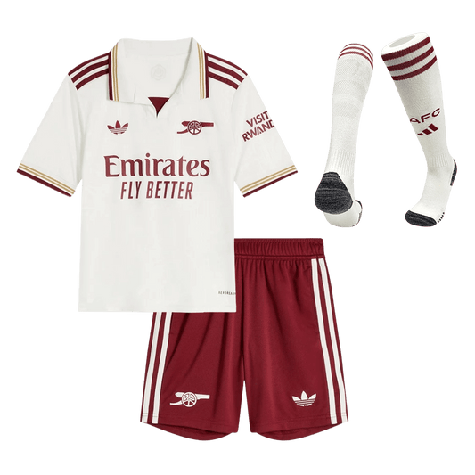 Dziecięcy pełny zestaw piłkarski Arsenal 2025/26 trzeci - Kibula
