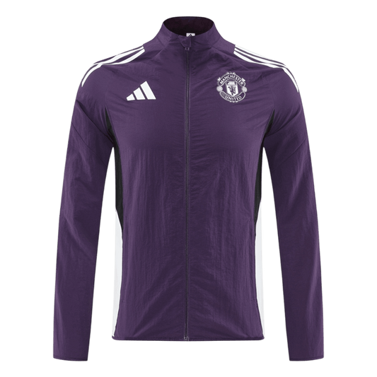 Kurtka przeciwwiatrowa Manchester United 2025/26 fioletowa