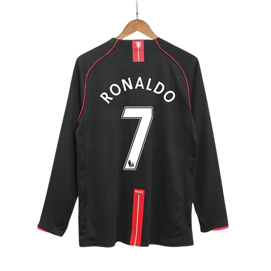 Koszulka piłkarska retro z długim rękawem Manchester United 2007/08 wyjazdowa RONALDO #7 - Kibula