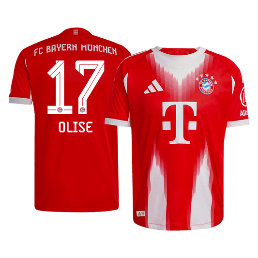 Koszulka piłkarska w wersji zawodniczej Bayern Monachium 2025/26 domowa OLISE #17 - Kibula