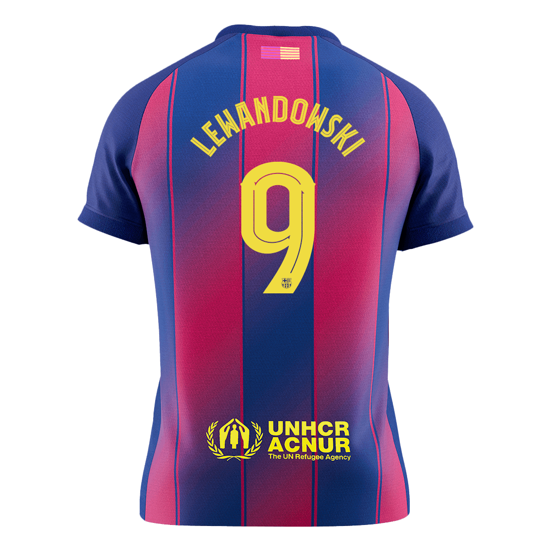 Koszulka piłkarska FC Barcelona UCL 2025/26 domowa LEWANDOWSKI #9