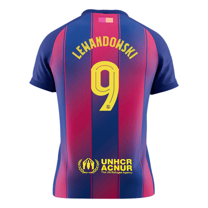 Koszulka piłkarska FC Barcelona UCL 2025/26 domowa LEWANDOWSKI #9