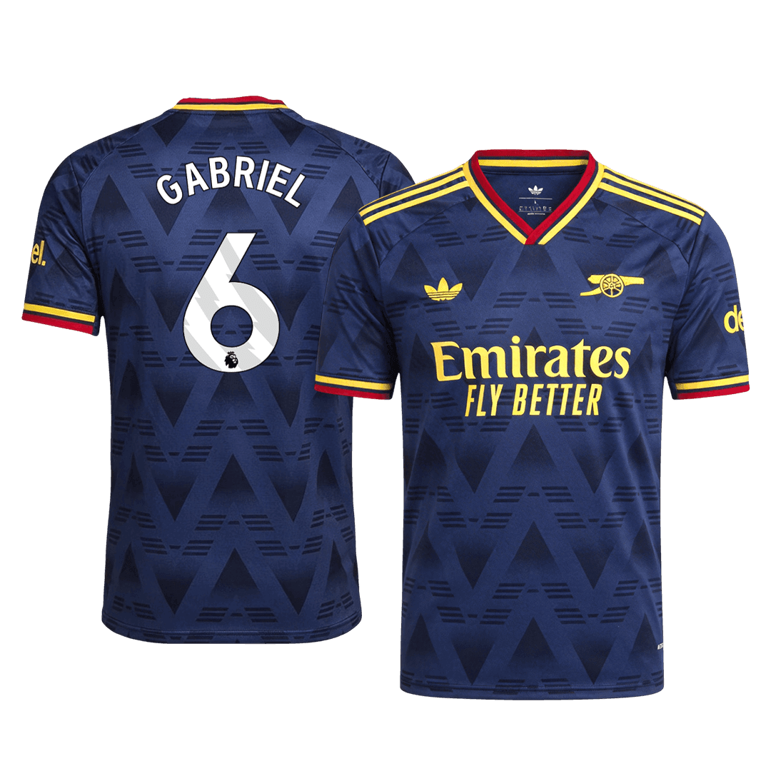 Koszulka piłkarska w wersji zawodniczej Arsenal 2026/27 wyjazdowa GABRIEL #6