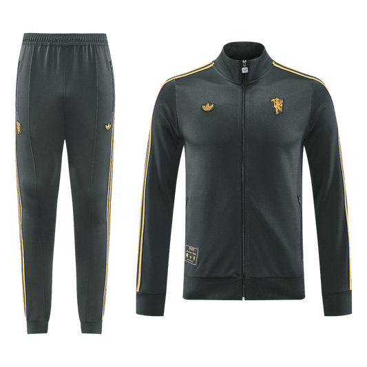 Męski dres treningowy z kurtką Manchester United 2025/26 czarny