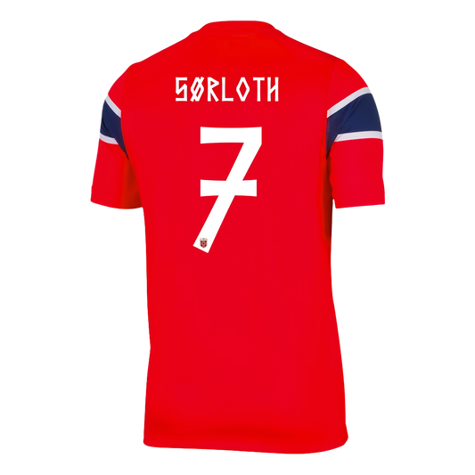 Koszulka piłkarska Norwegia Mundial 2026 domowa SØRLOTH #7
