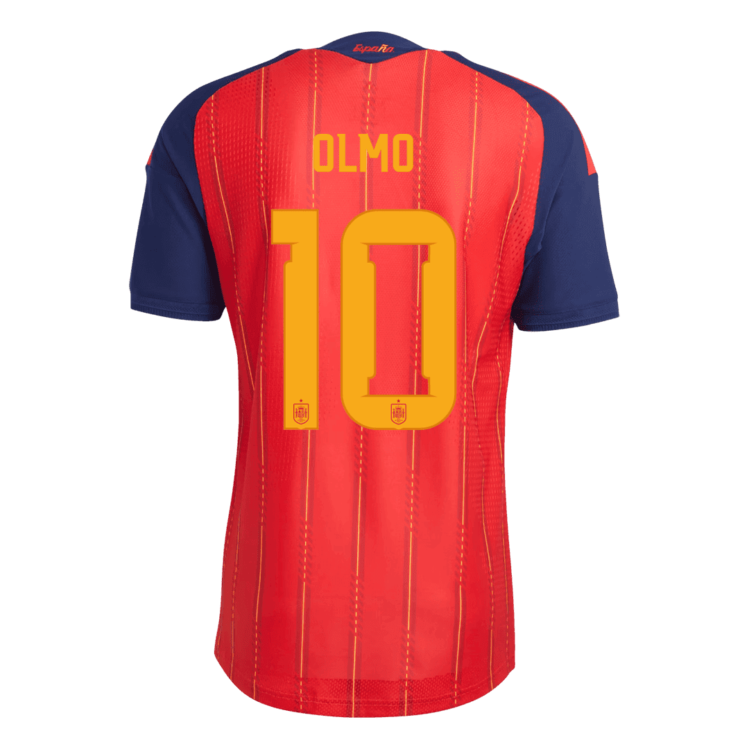 Koszulka piłkarska w wersji zawodniczej Hiszpania Mundial 2026 domowa Champion Edition OLMO #10
