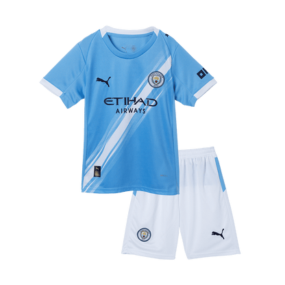 Dziecięcy zestaw piłkarski Manchester City 2025/26 domowy