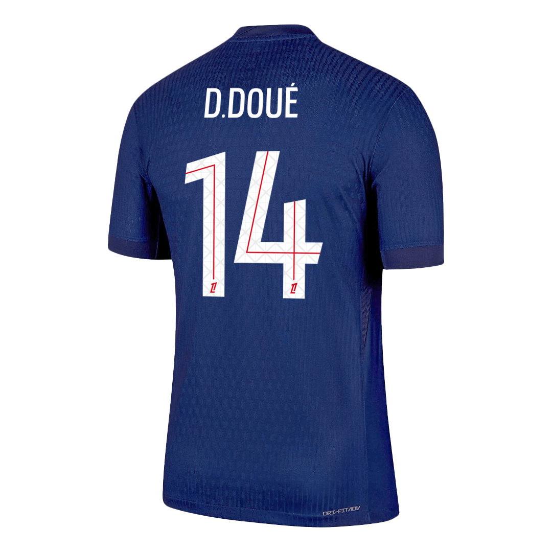 Koszulka piłkarska w wersji zawodniczej PSG 2025/26 domowa D.DOUÉ #14