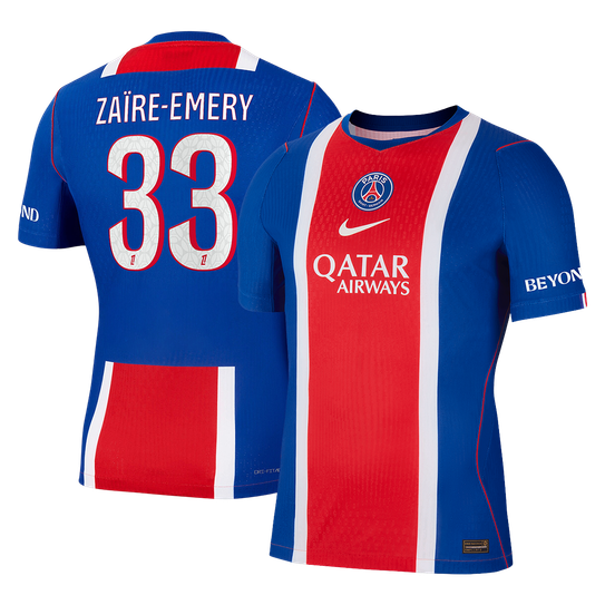 Koszulka piłkarska w wersji zawodniczej PSG 2026/27 domowa ZAÏRE-EMERY #33
