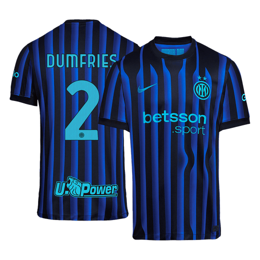 Koszulka piłkarska Inter Mediolan 2025/26 domowa DUMFRIES #2 - Kibula