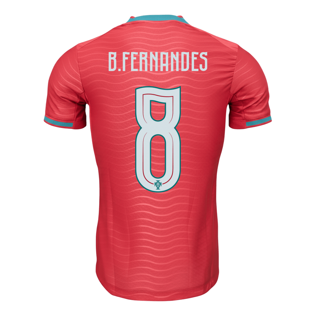 Koszulka piłkarska w wersji zawodniczej Portugalia Mundial 2026 domowa B.FERNANDES #8