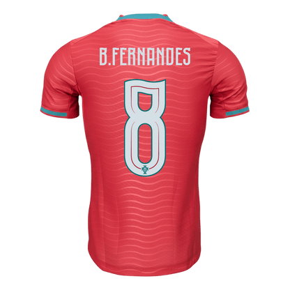 Koszulka piłkarska w wersji zawodniczej Portugalia Mundial 2026 domowa B.FERNANDES #8