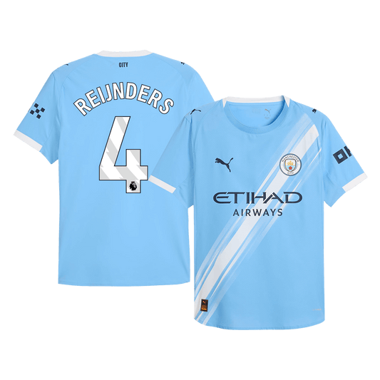 Koszulka piłkarska w wersji zawodniczej Manchester City 2025/26 domowa REIJNDERS #4