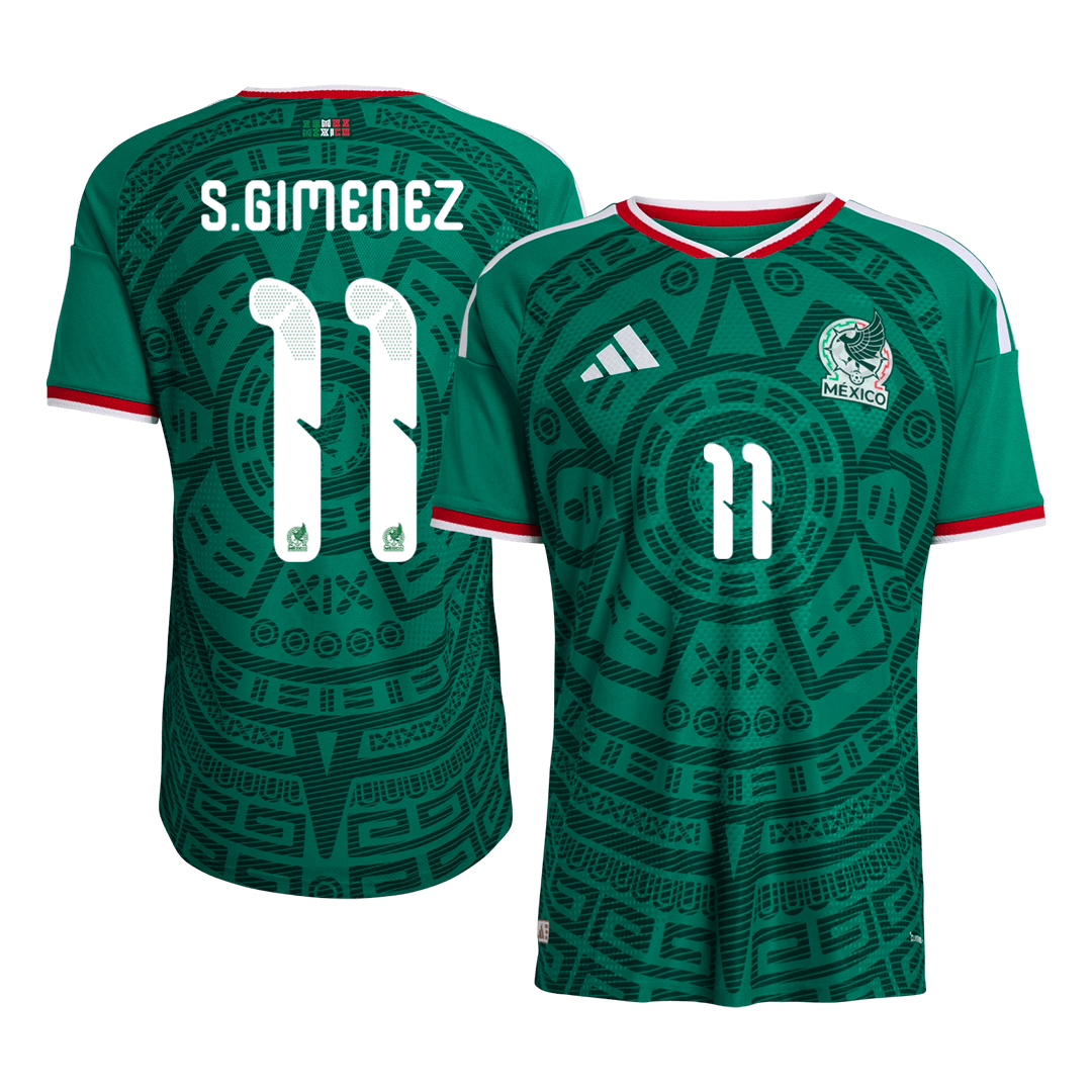 Koszulka piłkarska w wersji zawodniczej Meksyk Mundial 2026 domowa S.GIMENEZ #11
