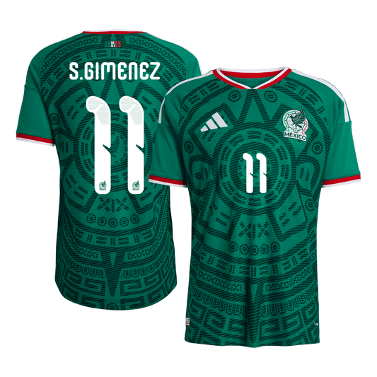 Koszulka piłkarska w wersji zawodniczej Meksyk Mundial 2026 domowa S.GIMENEZ #11