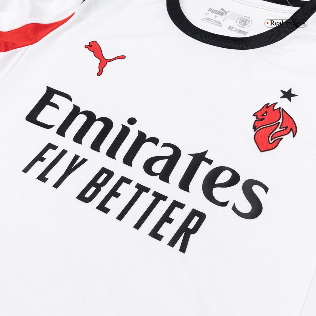 Koszulka piłkarska z długim rękawem AC Milan 2025/26 wyjazdowa - Kibula