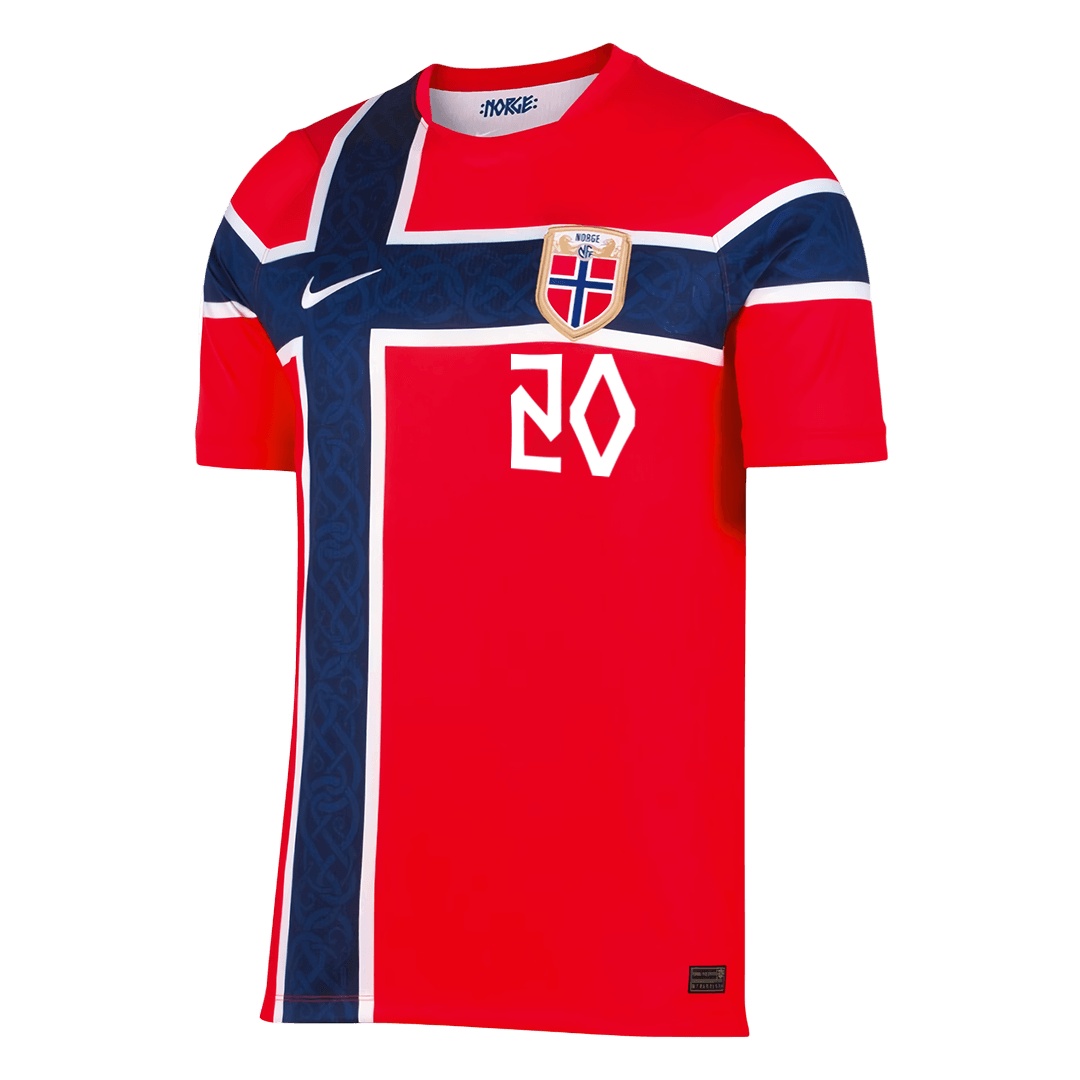 Koszulka piłkarska Norwegia Mundial 2026 domowa NUSA #20