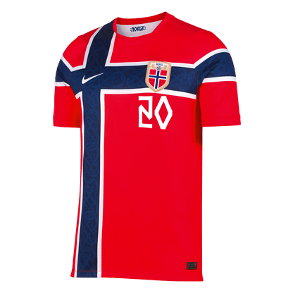 Koszulka piłkarska Norwegia Mundial 2026 domowa NUSA #20