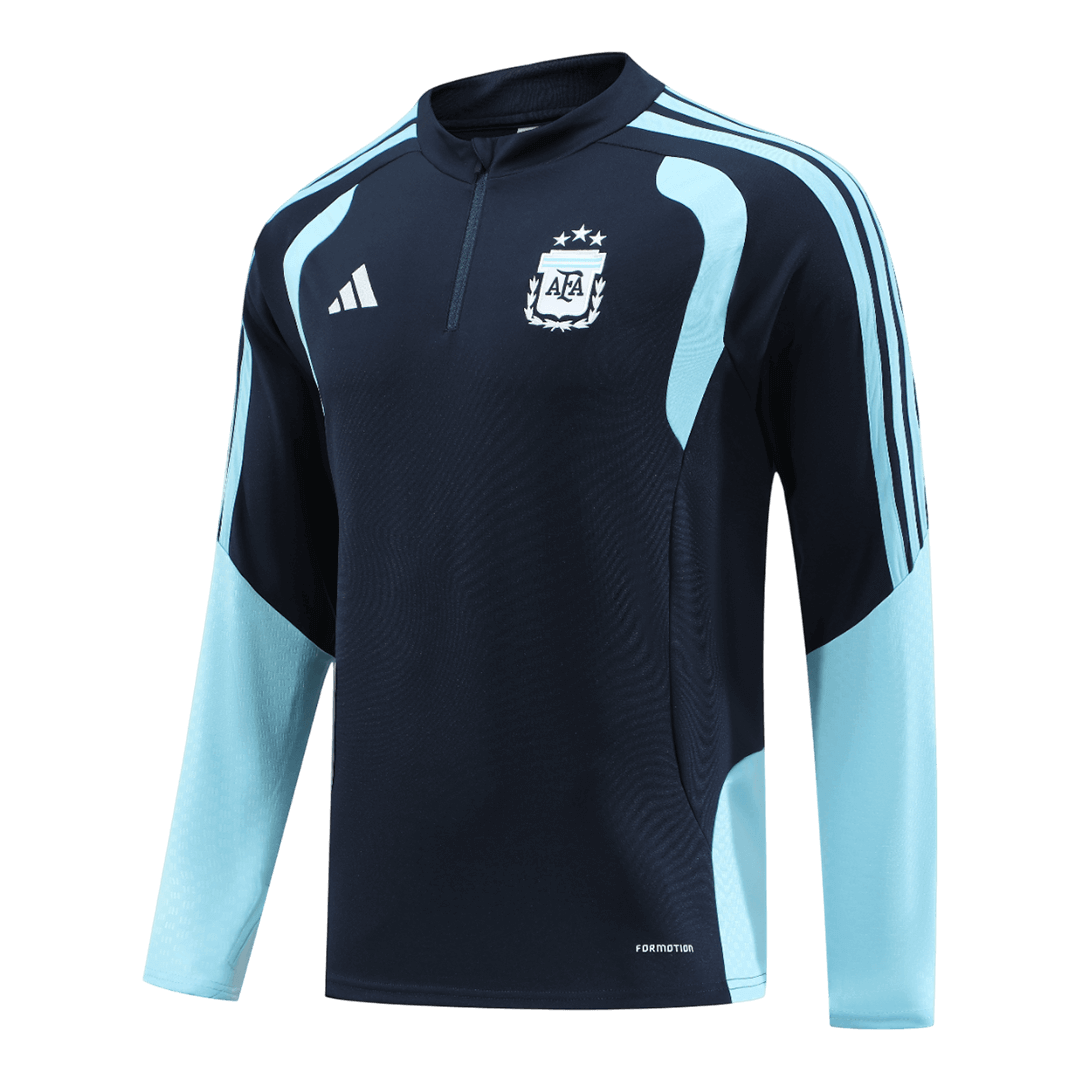 Męski dres treningowy z bluzą rozpinaną Argentyna 2026 granatowy